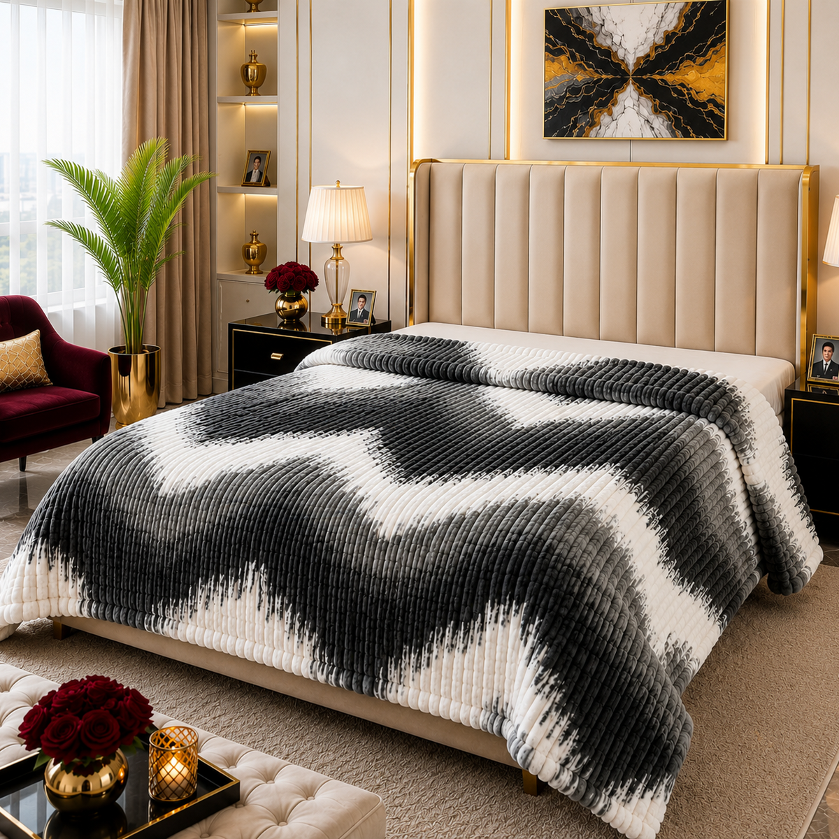 Premium Soft Puffy AC Blanket-king size