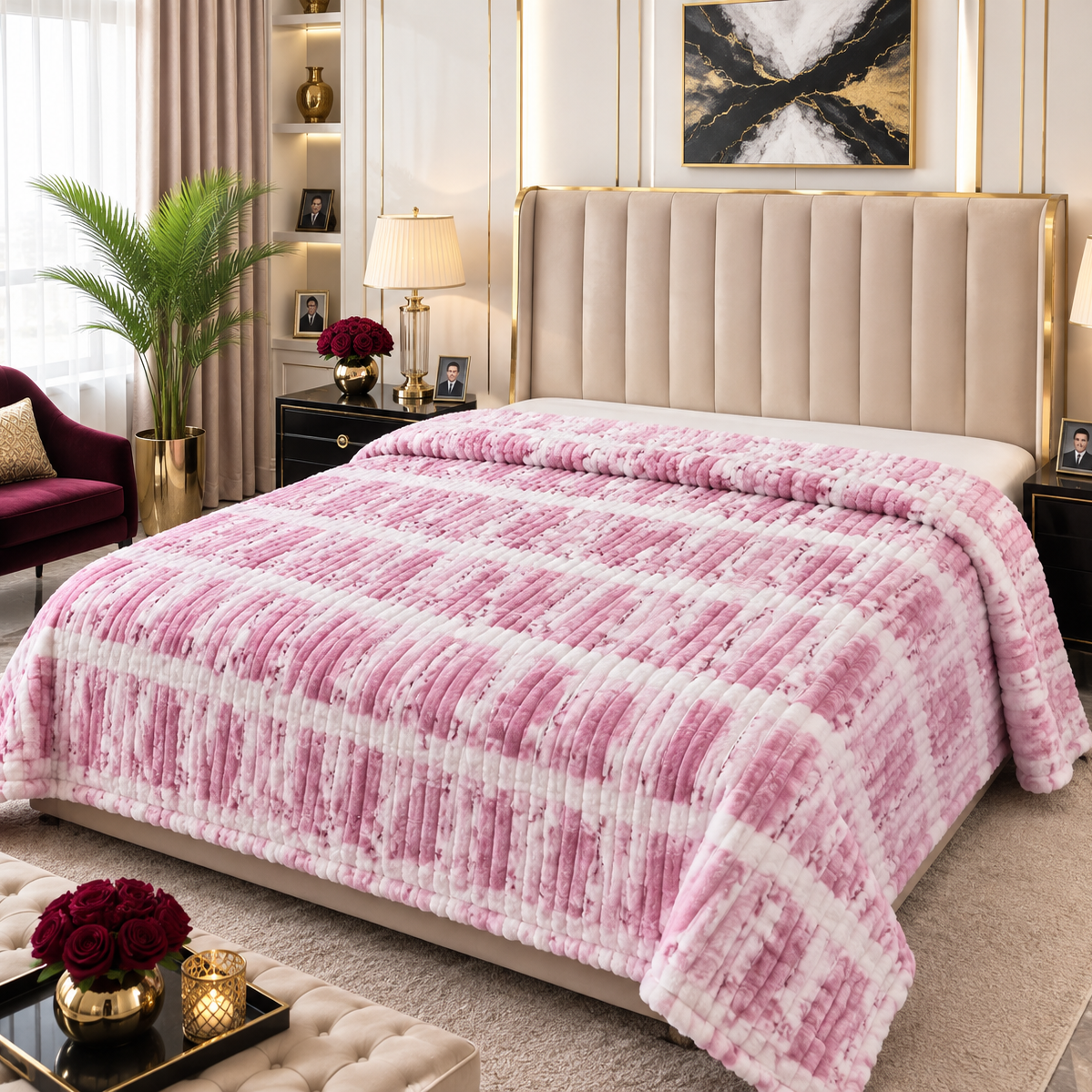Premium Soft Puffy AC Blanket-king size