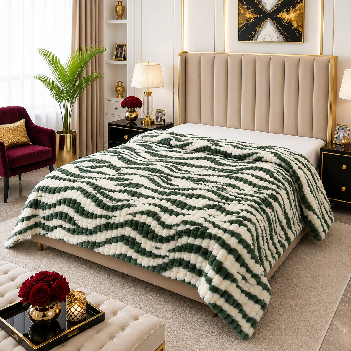 Premium Soft Puffy AC Blanket-king size