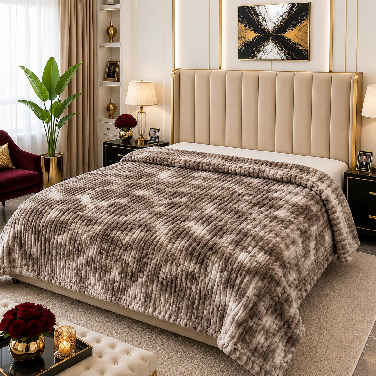 Premium Soft Puffy AC Blanket-king size