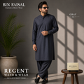 Bin Faisal  Premium Wash & Wear-GRAY COLOR