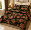 7-Piece Quilted Comforter Set with Cushions and Bedsheets