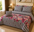 Elegant Double-Sided Bed Set for Master Bedroom