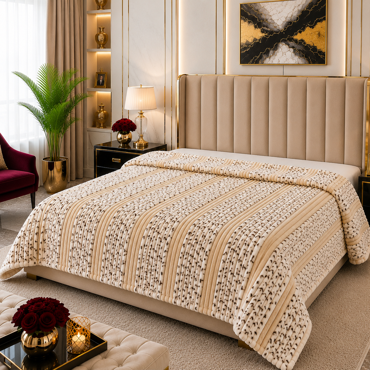 Premium Soft Puffy AC Blanket-king size