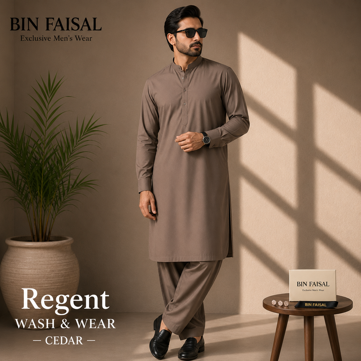 Bin Faisal  Premium Wash & Wear-CEDAR
