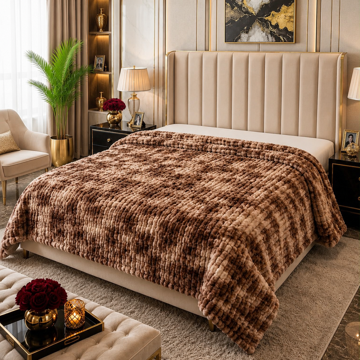 Premium Soft Puffy AC Blanket-king size