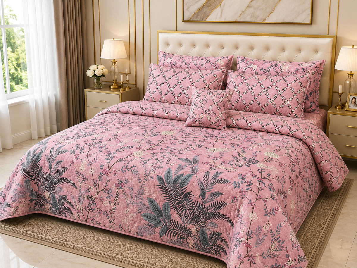 7-Piece Master Bedroom Comforter Set Quilted