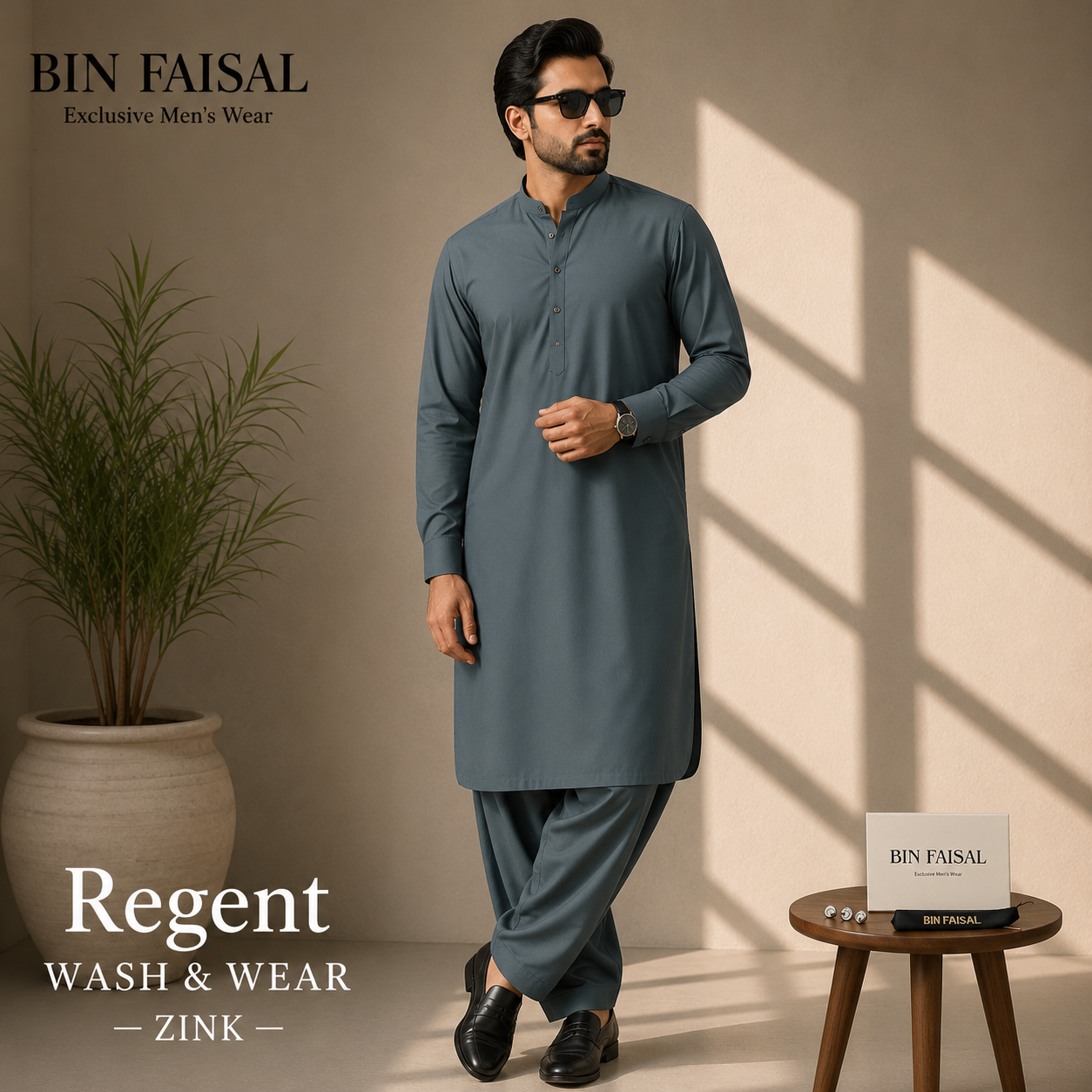 Bin Faisal  Premium Wash & Wear-ZINK
