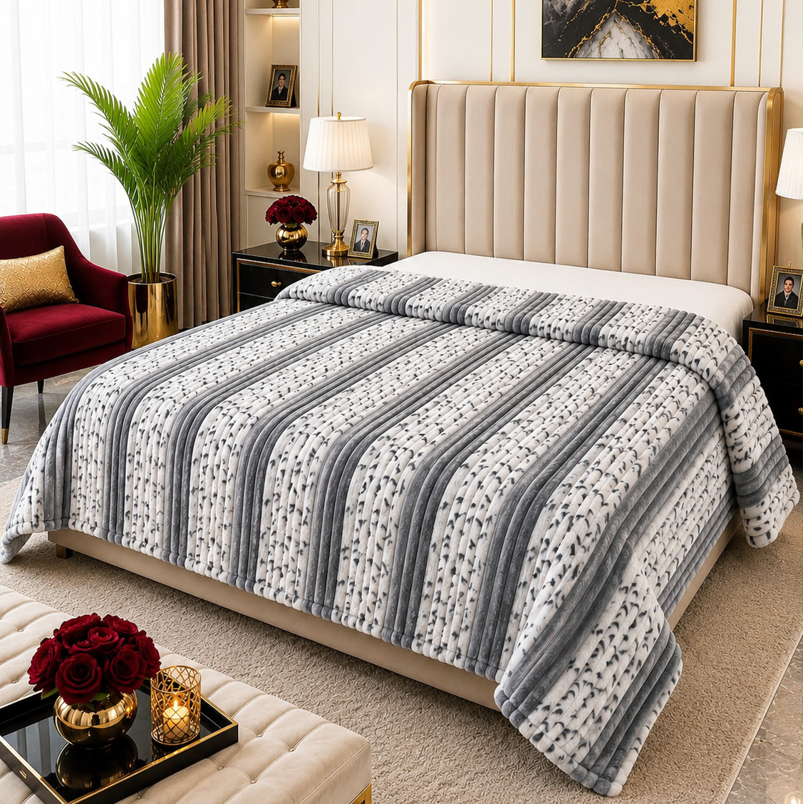 Premium Soft Puffy AC Blanket-king size