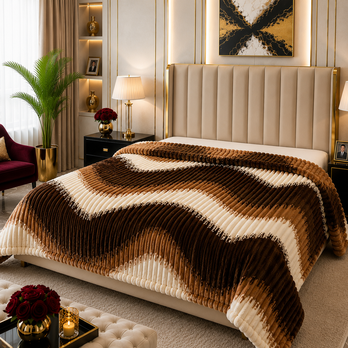 Premium Soft Puffy AC Blanket-king size