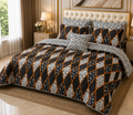 premuim 7-Piece King Size Quilted Comforter Set