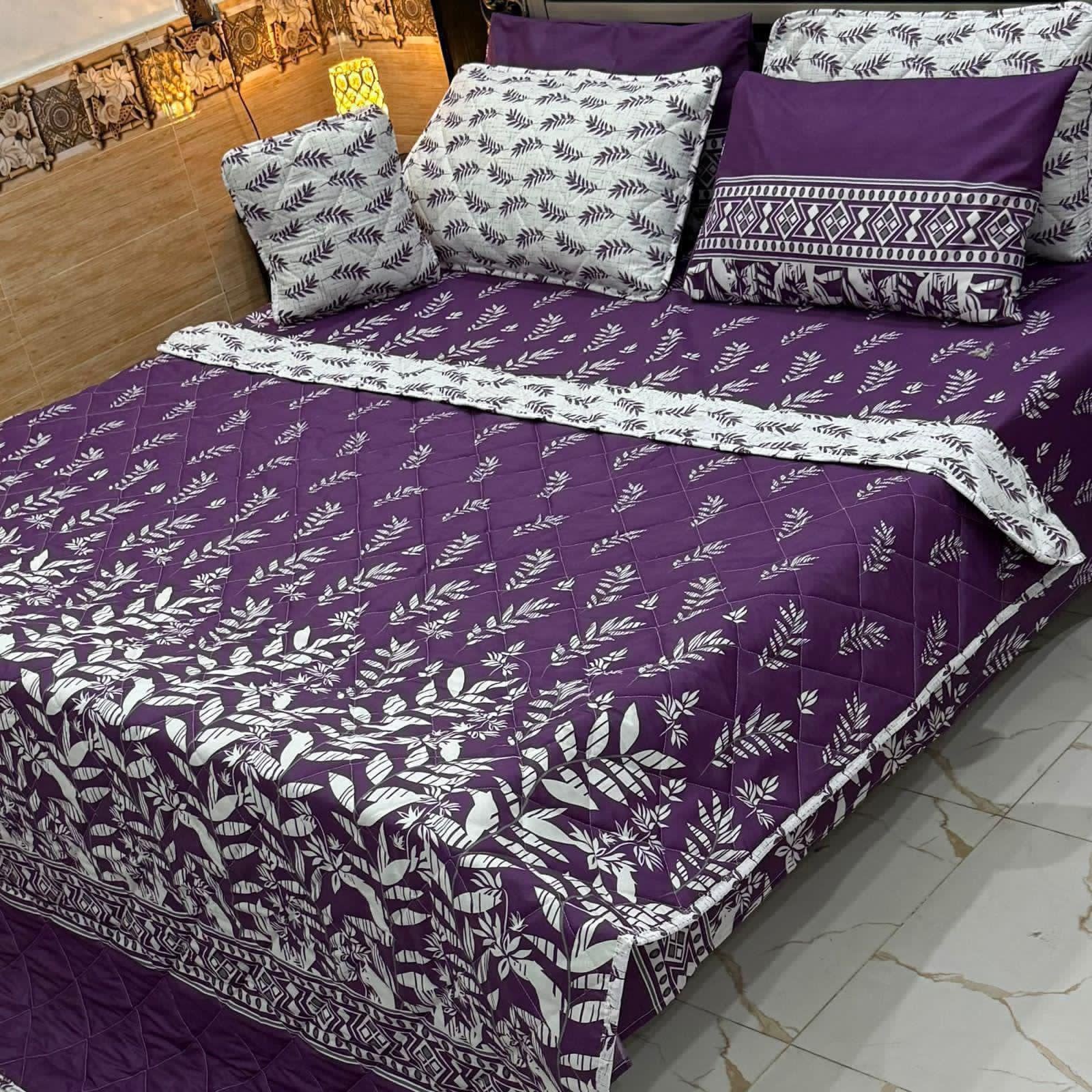 Soft Quilted King Size Comforter Bedding Set