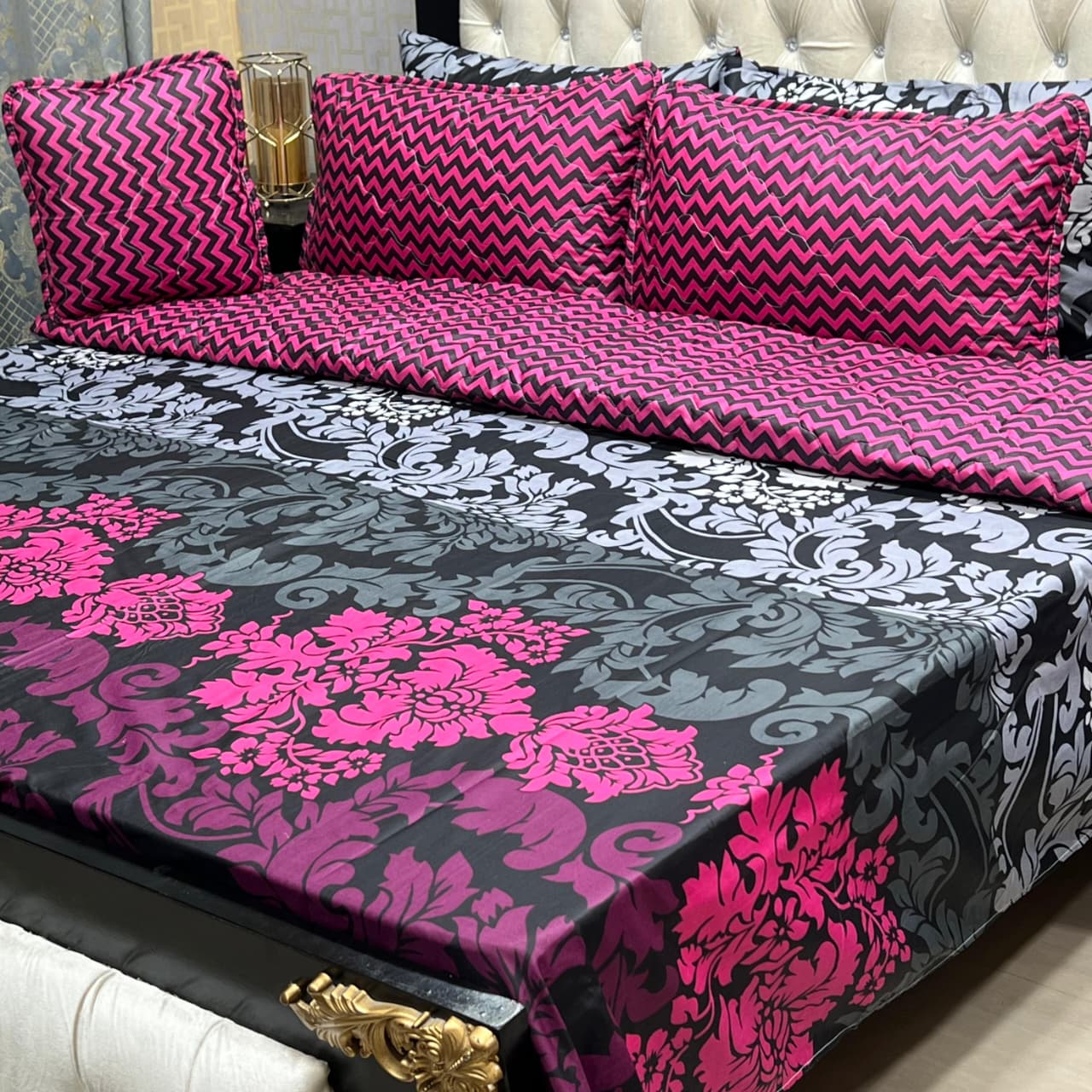 7-Piece Decorative Quilted Comforter Set with Accessories