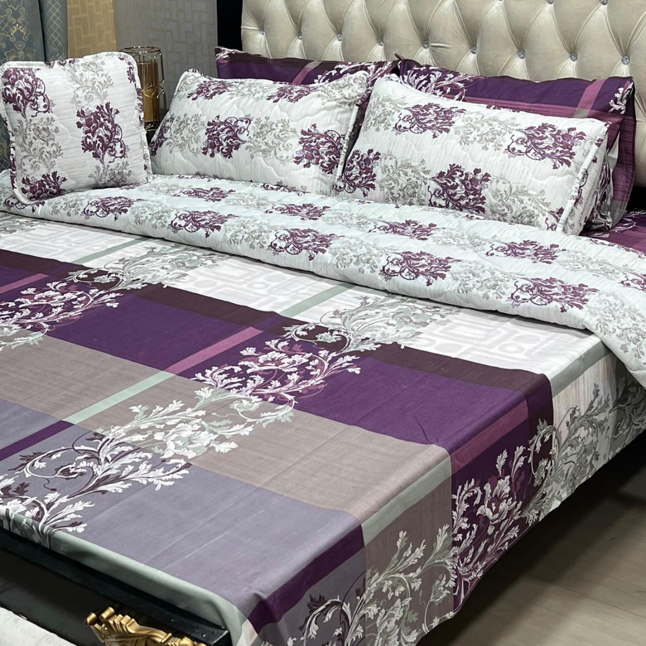 All-in-One 7-Piece Quilted Comforter Set