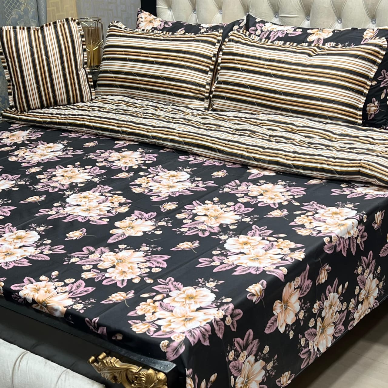 7-Piece Classic Design Quilted Comforter Set