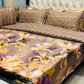 7-Piece Printed Quilted Bedding Set with Cushion