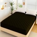 cotton Waterproof Quilted Mattress cover-black