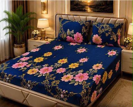 Soft 3pc fleece bedsheet-King size