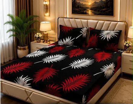 Soft 3pc fleece bedsheet-King size
