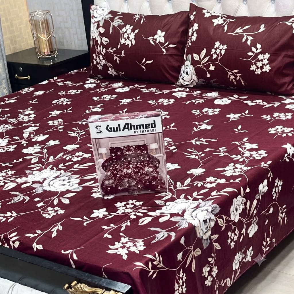 Cotton bedsheet with premuim packing-king size