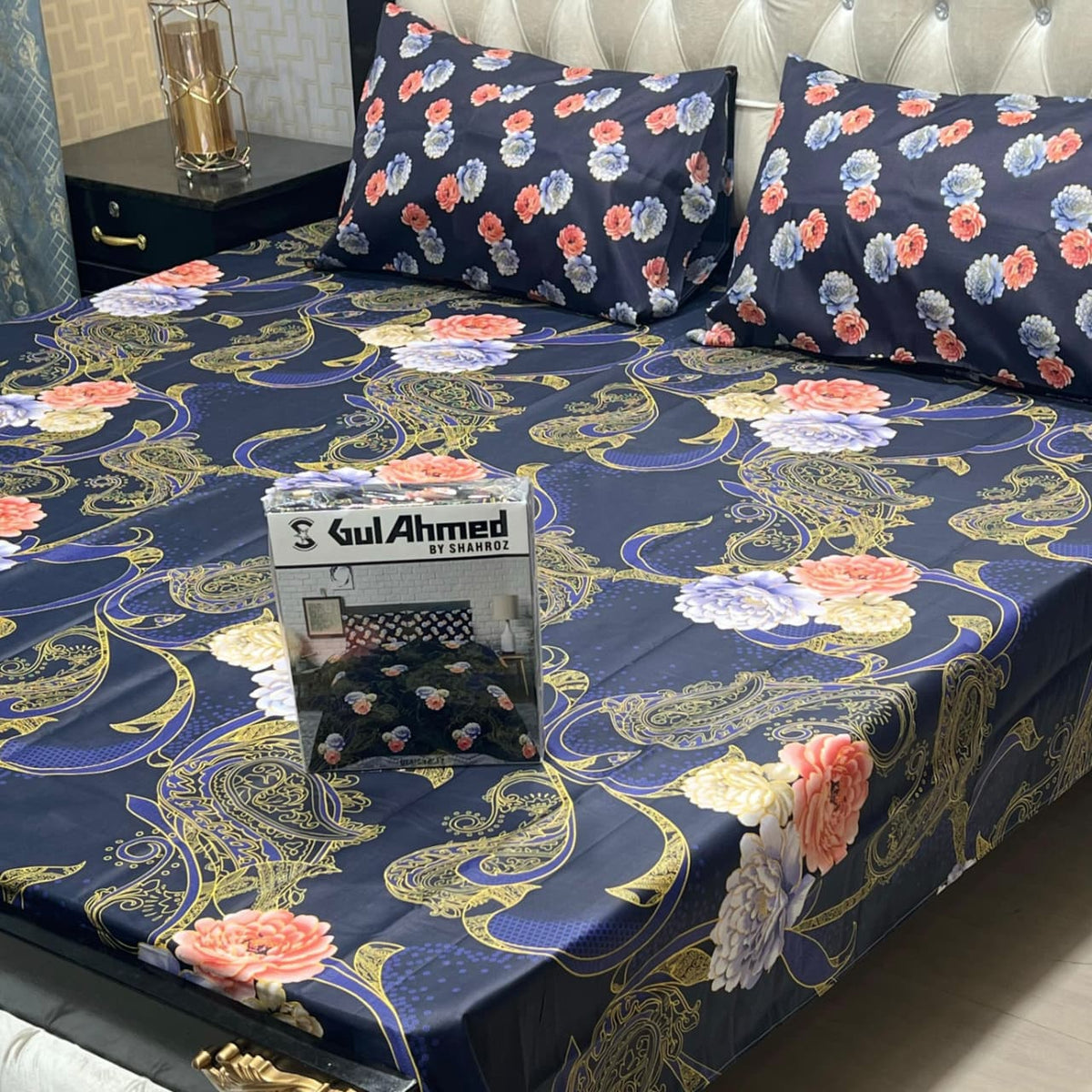 Cotton bedsheet with premuim packing-king size