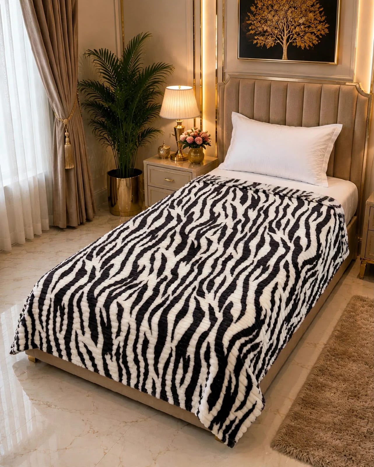 Premium Soft Puffy Single Bed AC Blanket