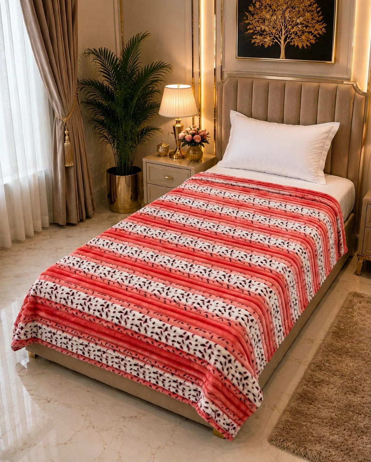 Premium Soft Puffy Single Bed AC Blanket