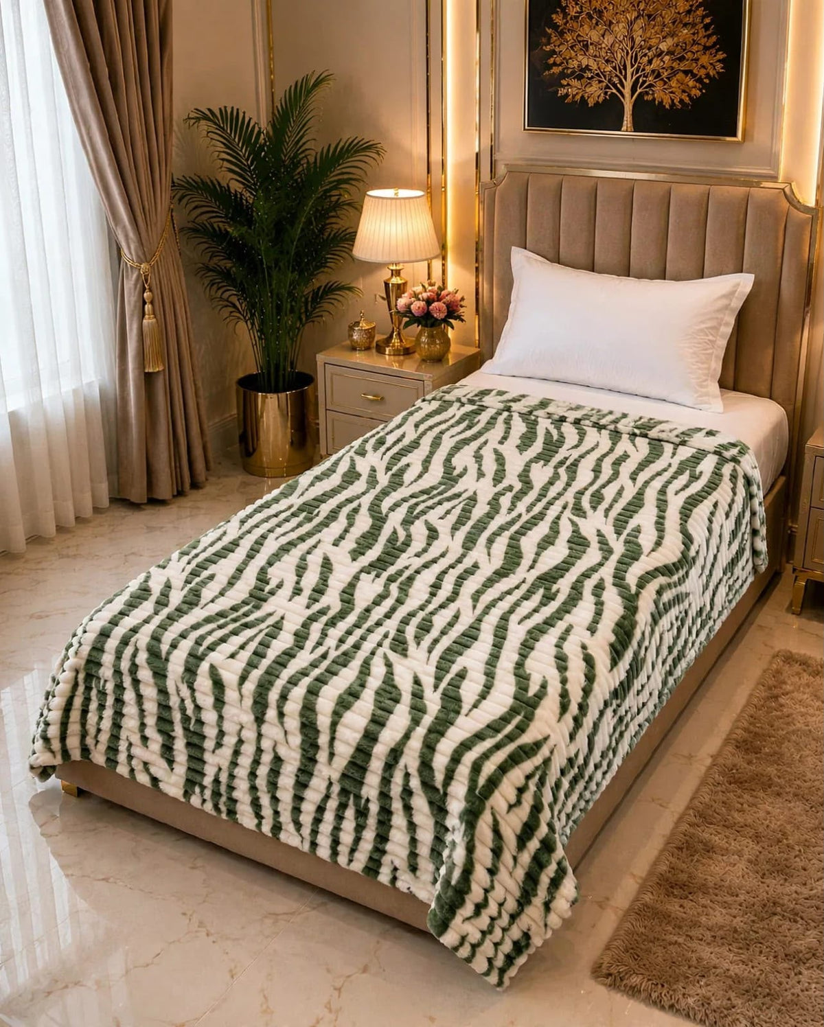 Premium Soft Puffy Single Bed AC Blanket