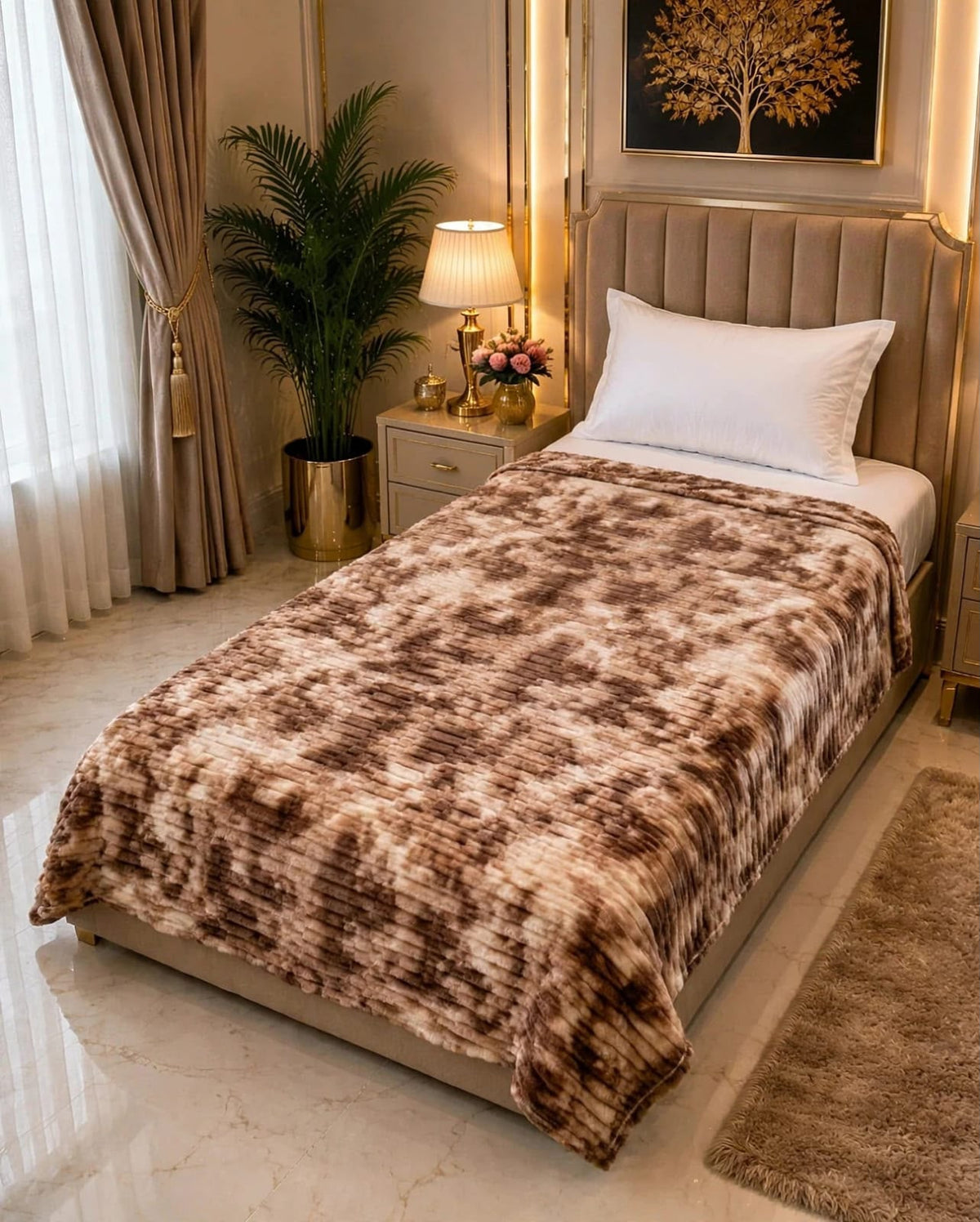 Premium Soft Puffy Single Bed AC Blanket