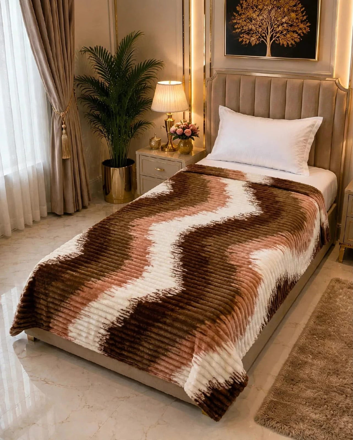 Premium Soft Puffy Single Bed AC Blanket