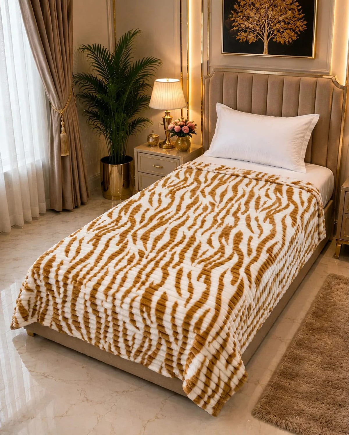 Premium Soft Puffy Single Bed AC Blanket