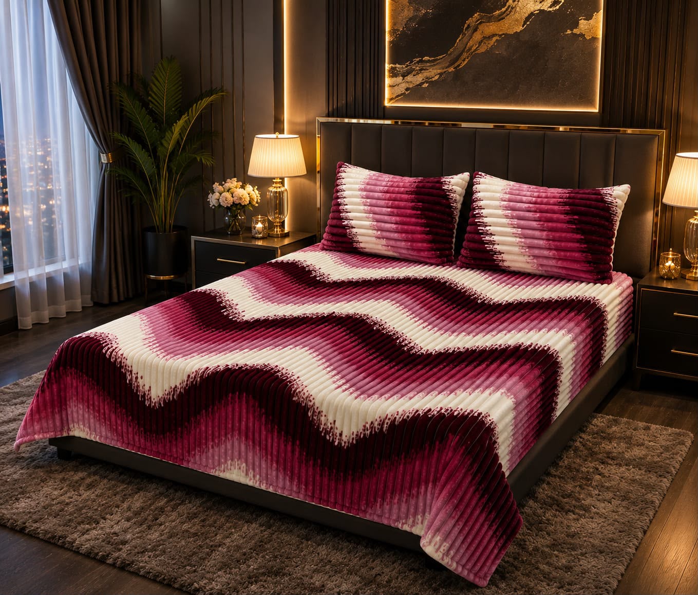 Premium Puffy Winter Bedsheet – King Size