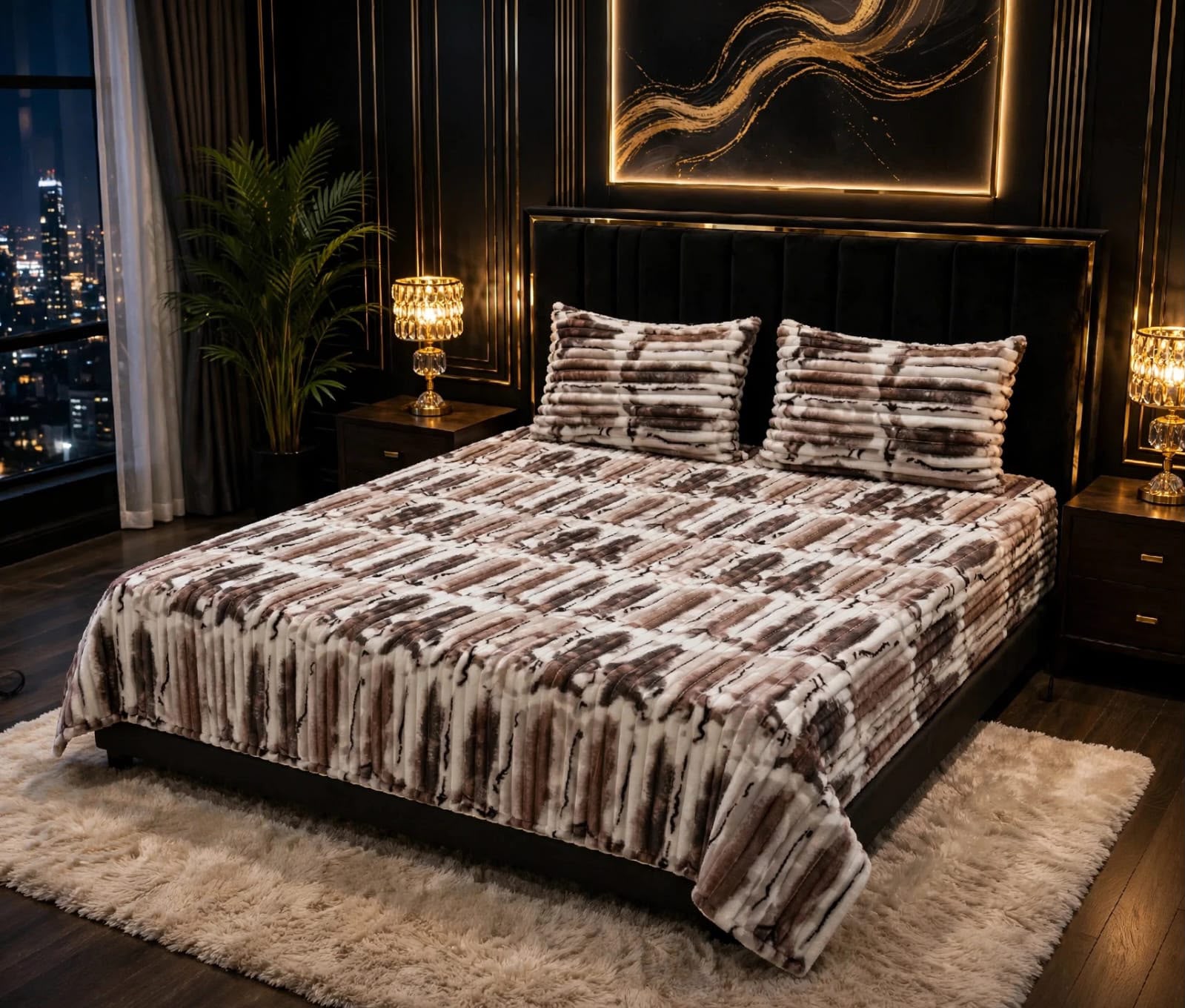 Premium Puffy Winter Bedsheet – King Size