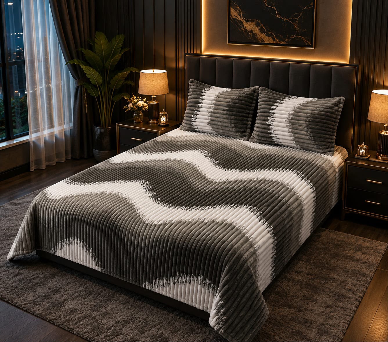 Premium Puffy Winter Bedsheet – King Size