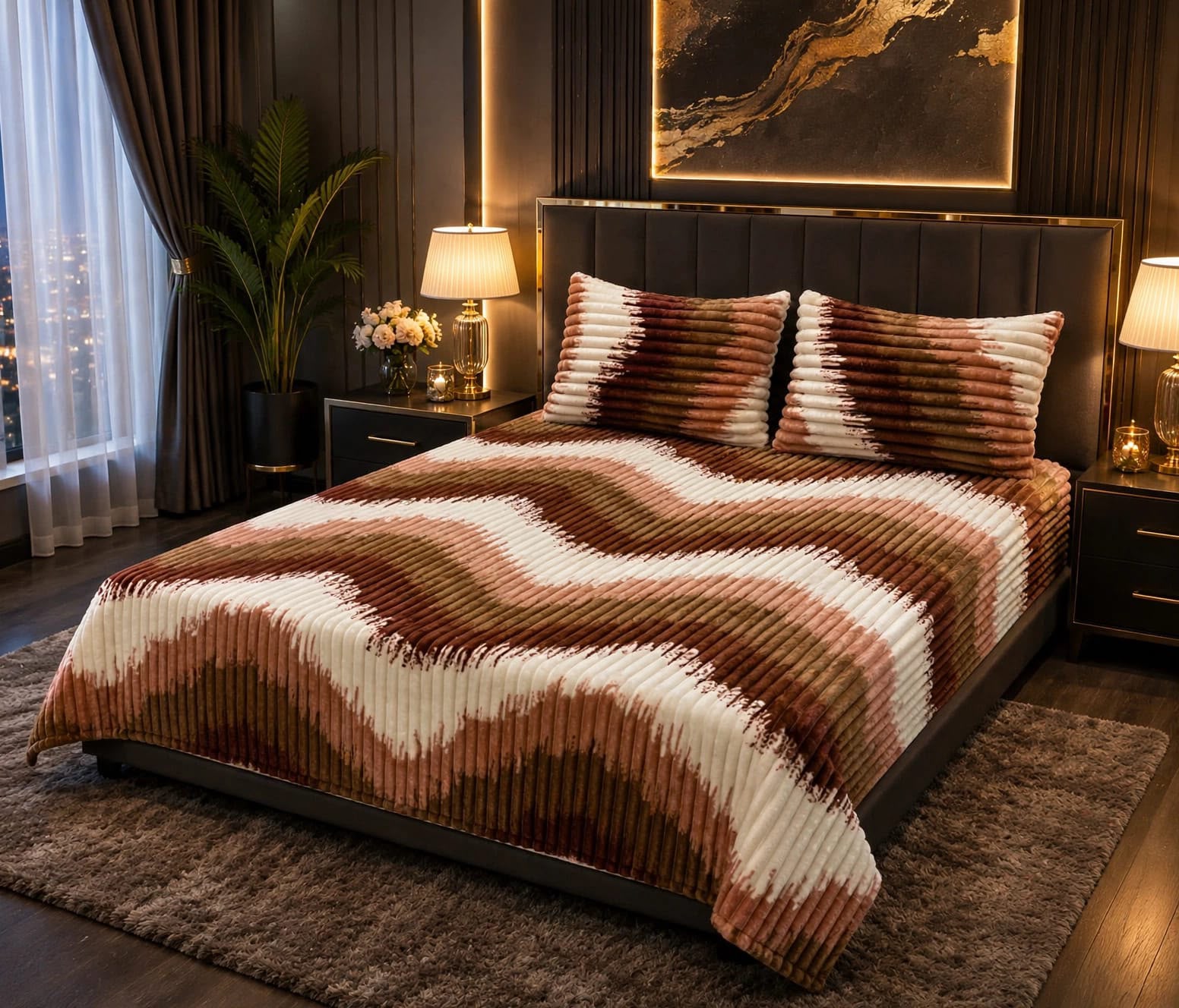 Premium Puffy Winter Bedsheet – King Size