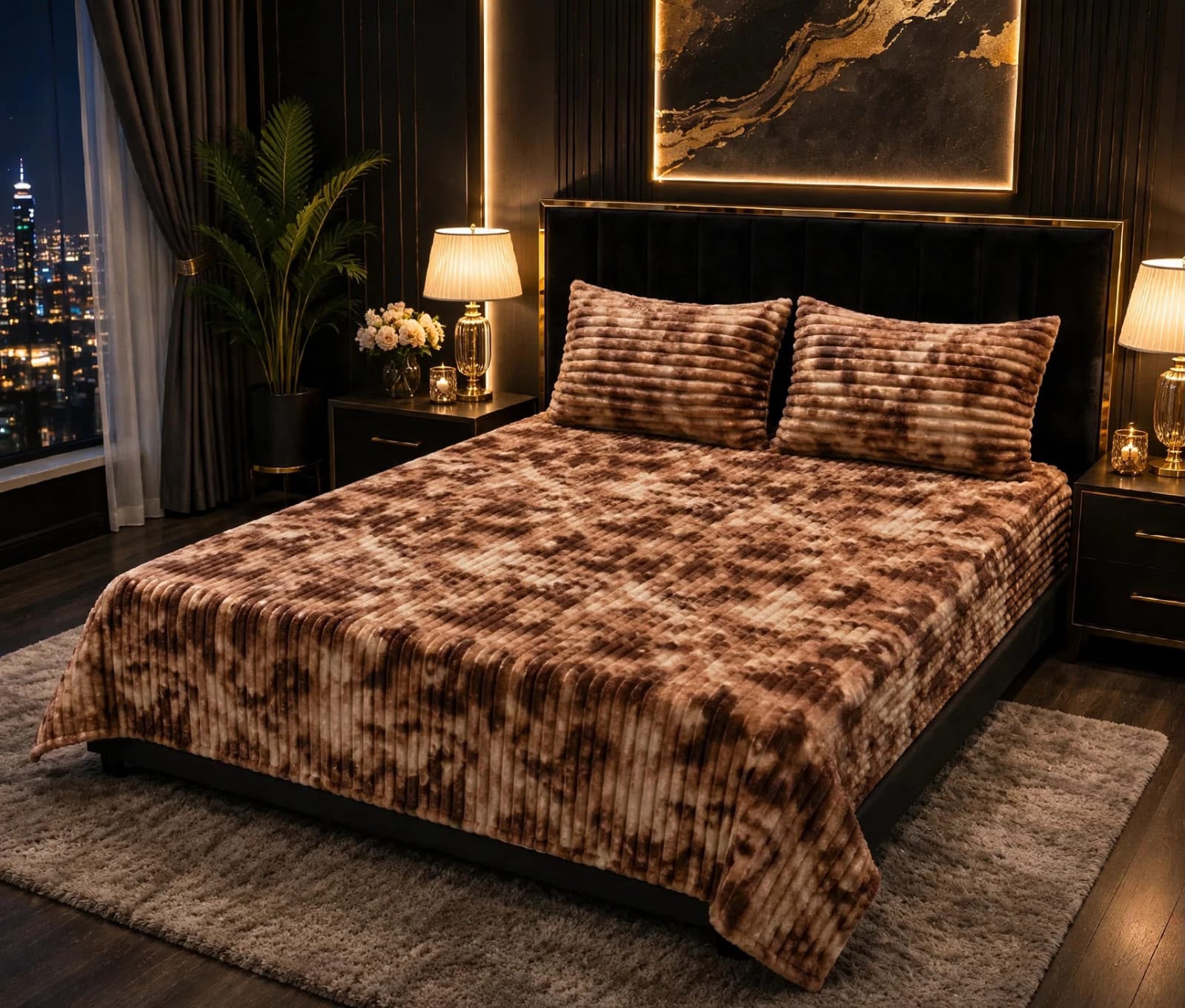 Premium Puffy Winter Bedsheet – King Size