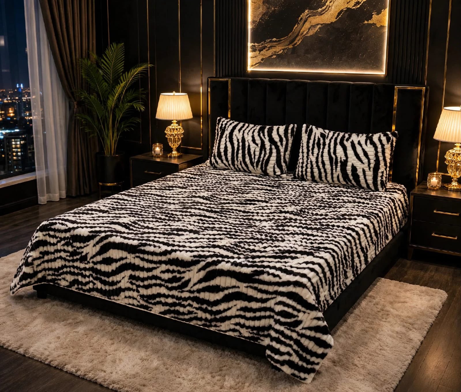 Premium Puffy Winter Bedsheet – King Size