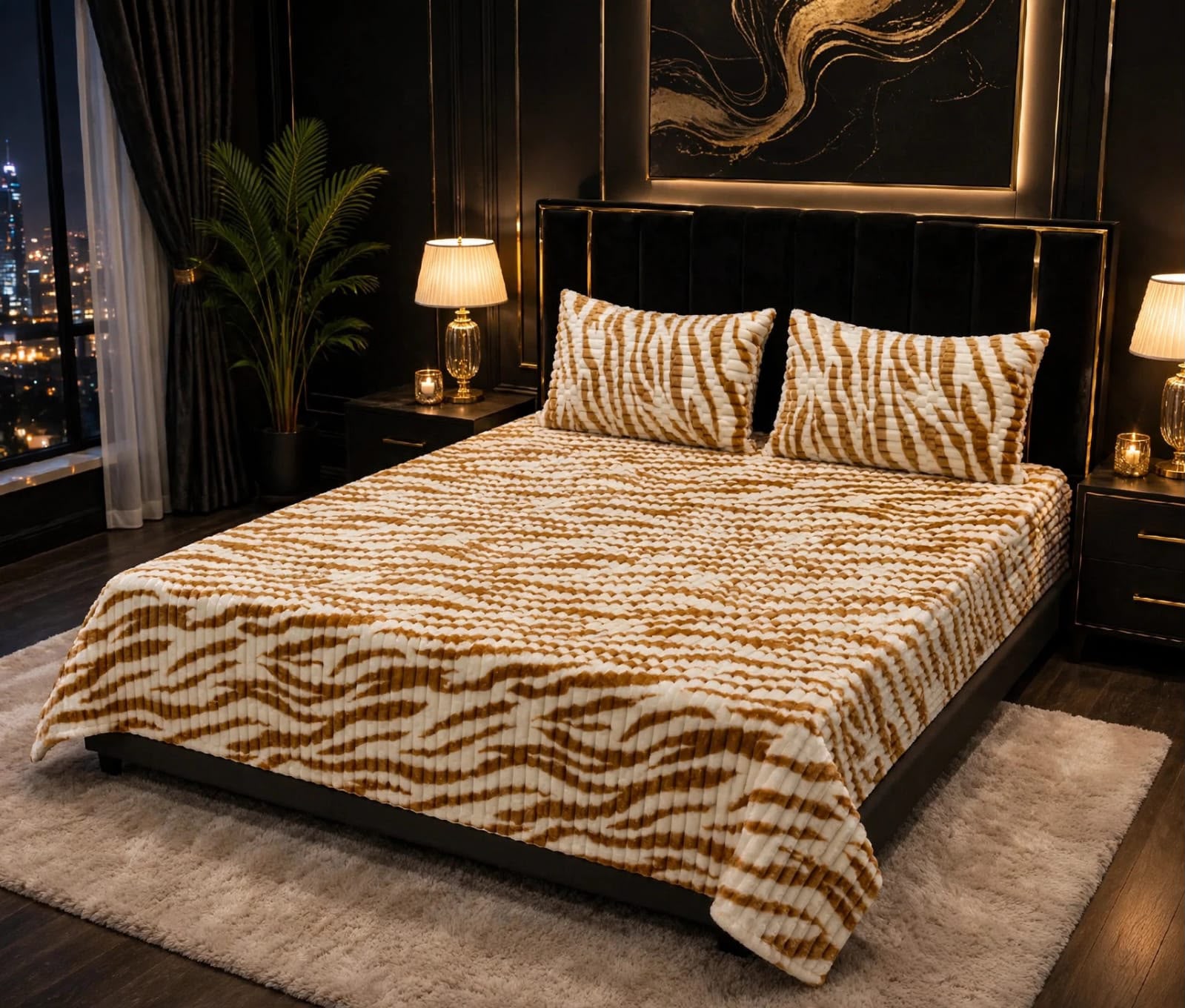 Premium Puffy Winter Bedsheet – King Size