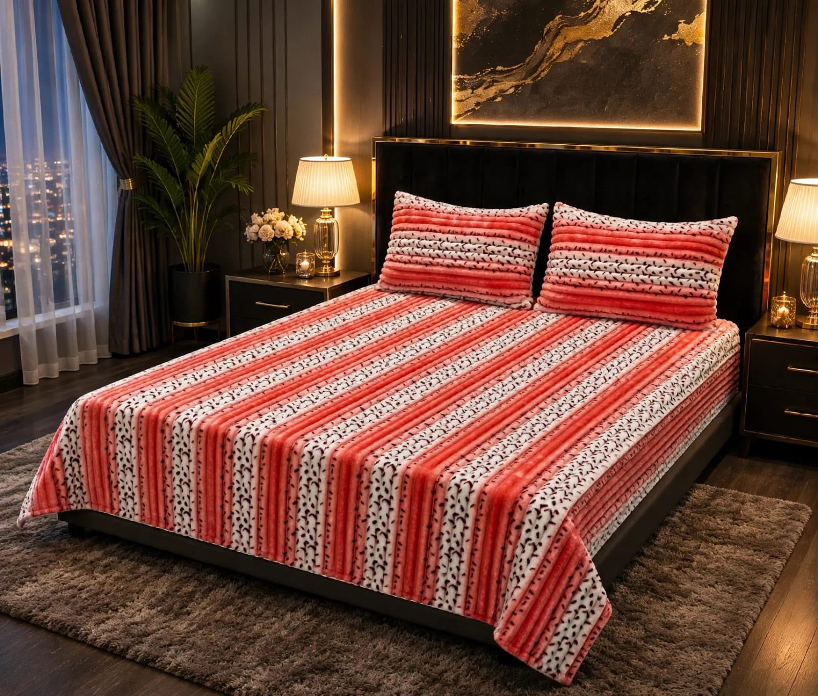Premium Puffy Winter Bedsheet – King Size