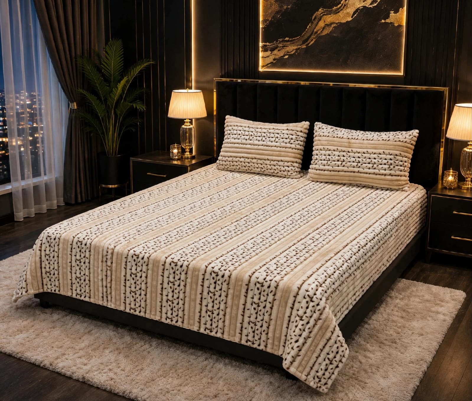 Premium Puffy Winter Bedsheet – King Size