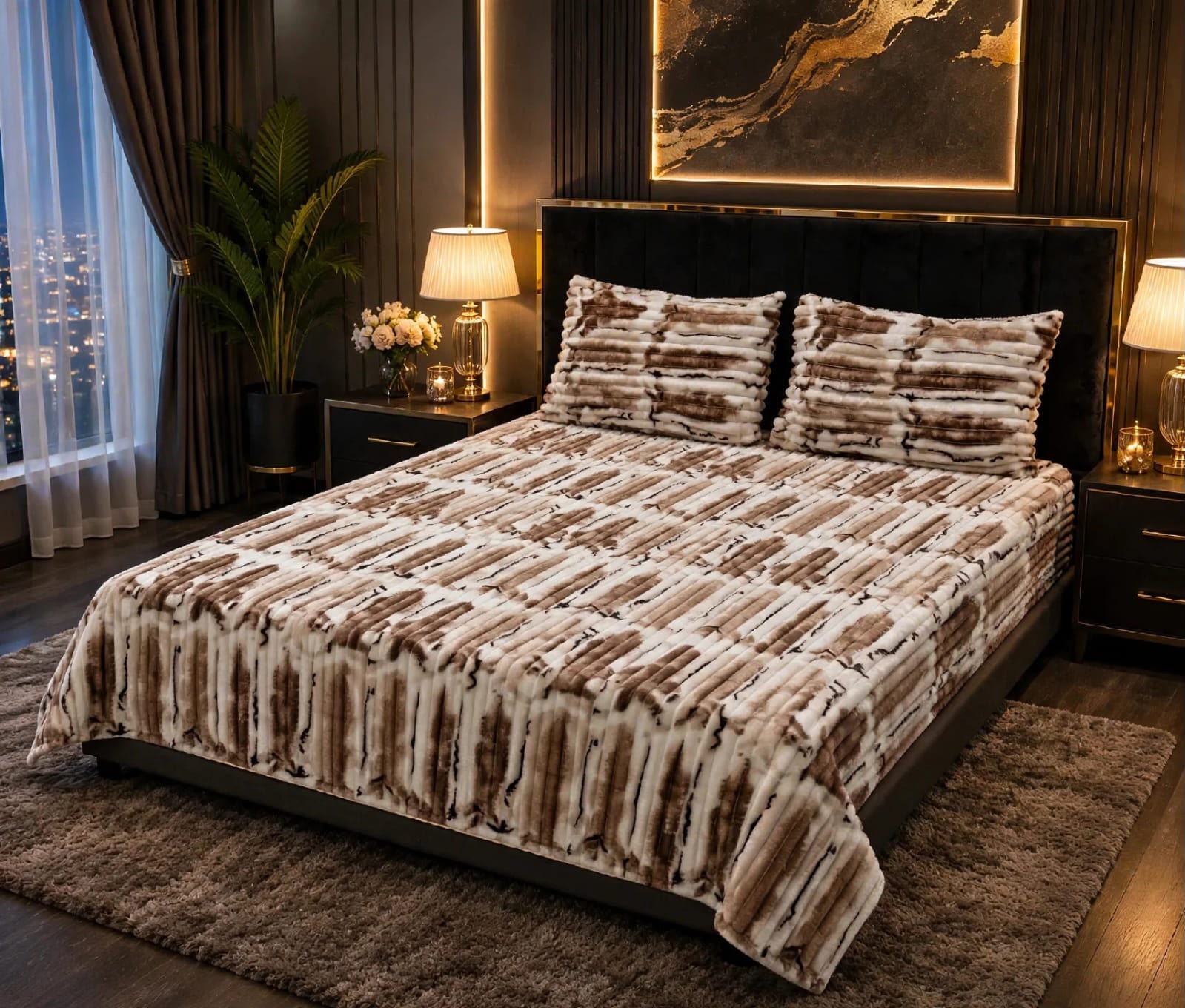 Premium Puffy Winter Bedsheet – King Size