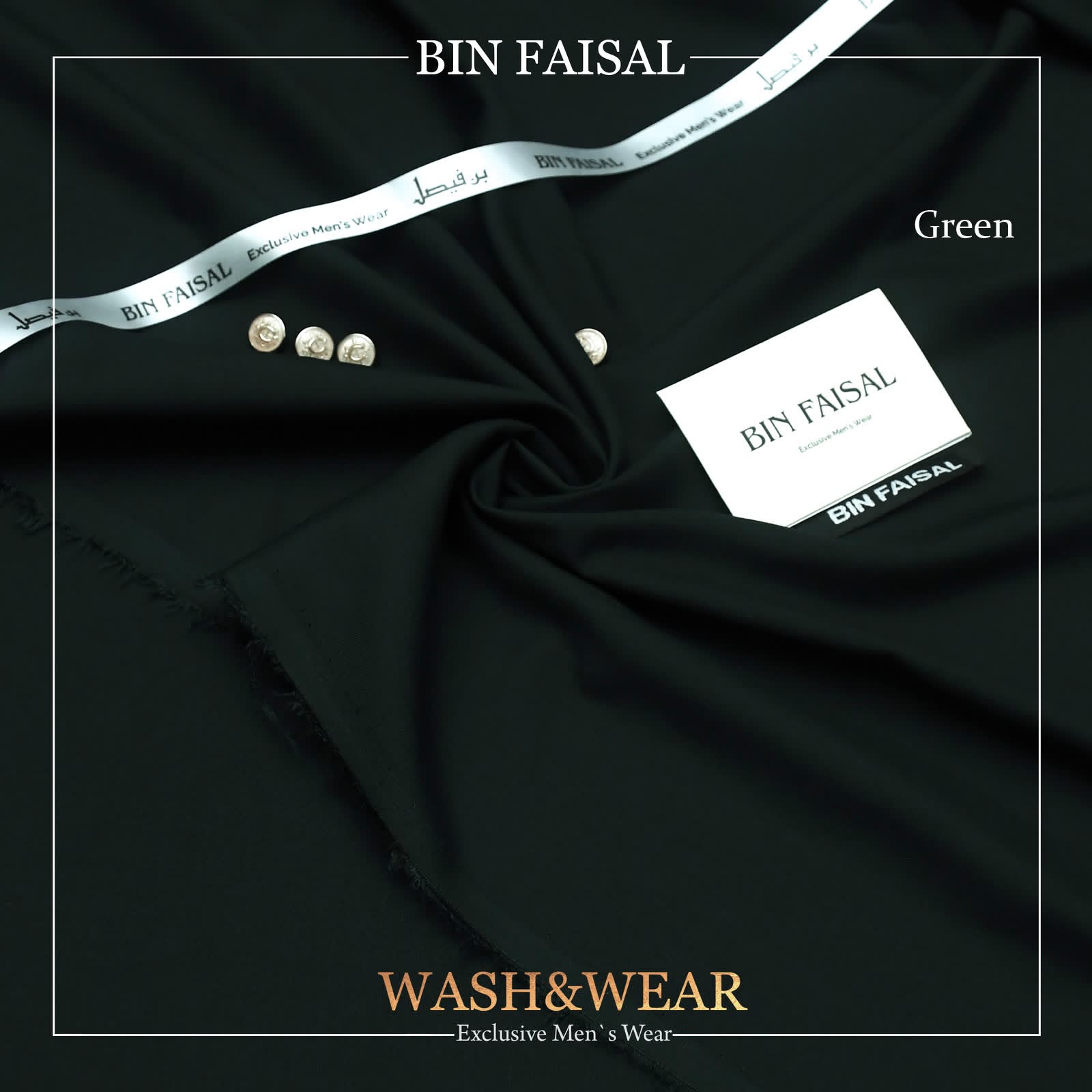 Bin Faisal  Premium Wash & Wear-GREEN