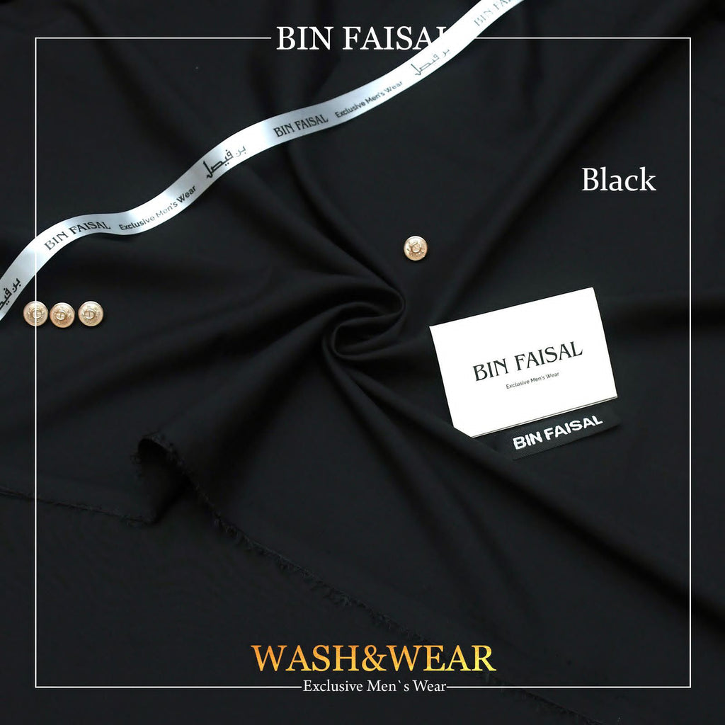 Bin Faisal  Premium Wash & Wear-BLACK