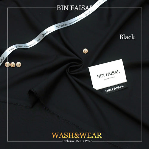 Bin Faisal  Premium Wash & Wear-BLACK