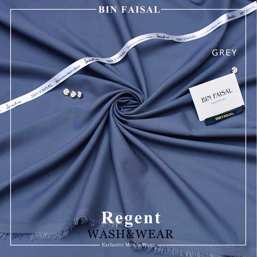 Bin Faisal  Premium Wash & Wear-GRAY SHADE