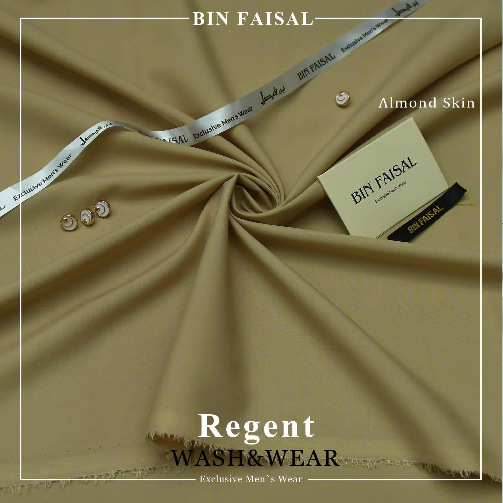 Bin Faisal  Premium Wash & Wear-ALMOND SKIN