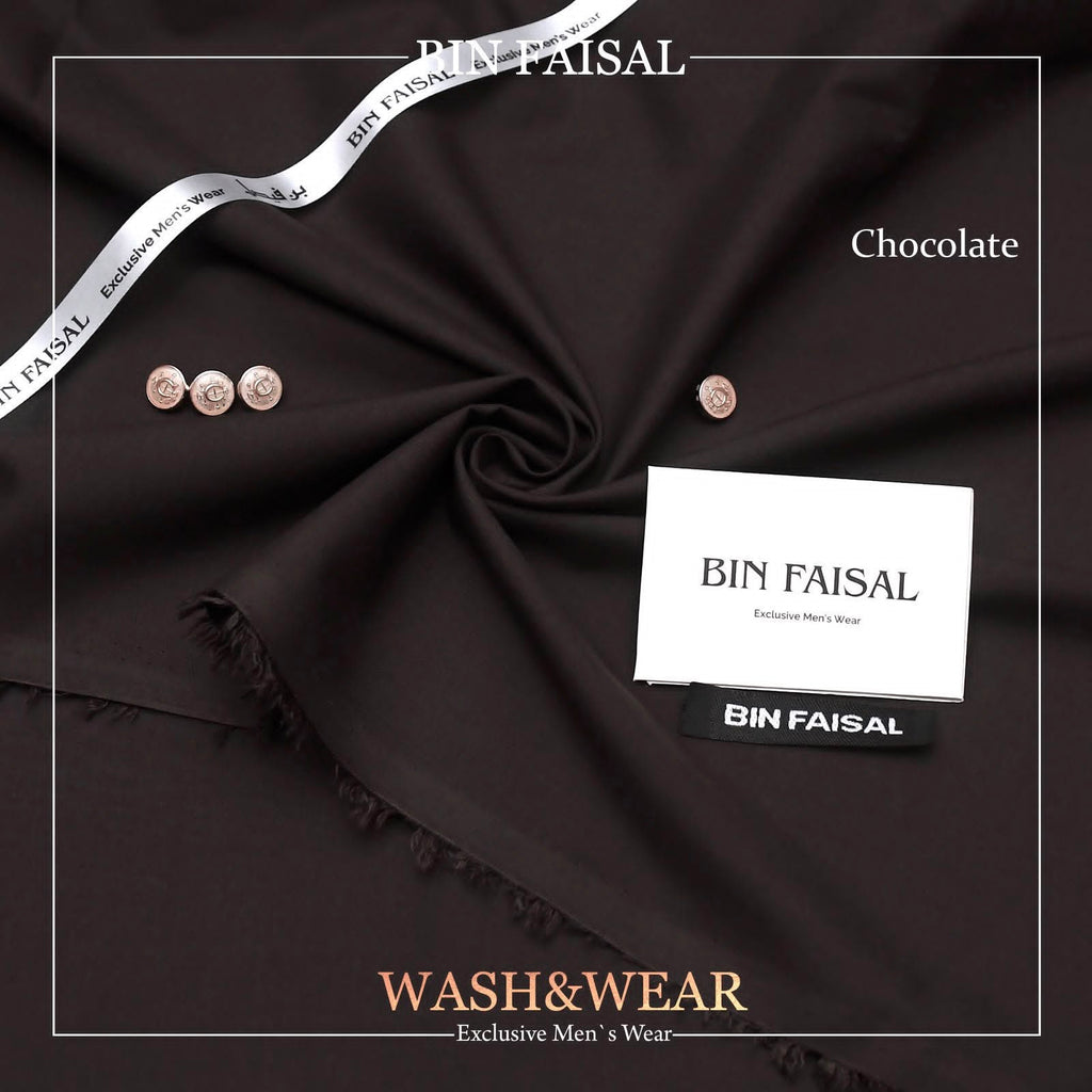Bin Faisal  Premium Wash & Wear-CHOCOLATE
