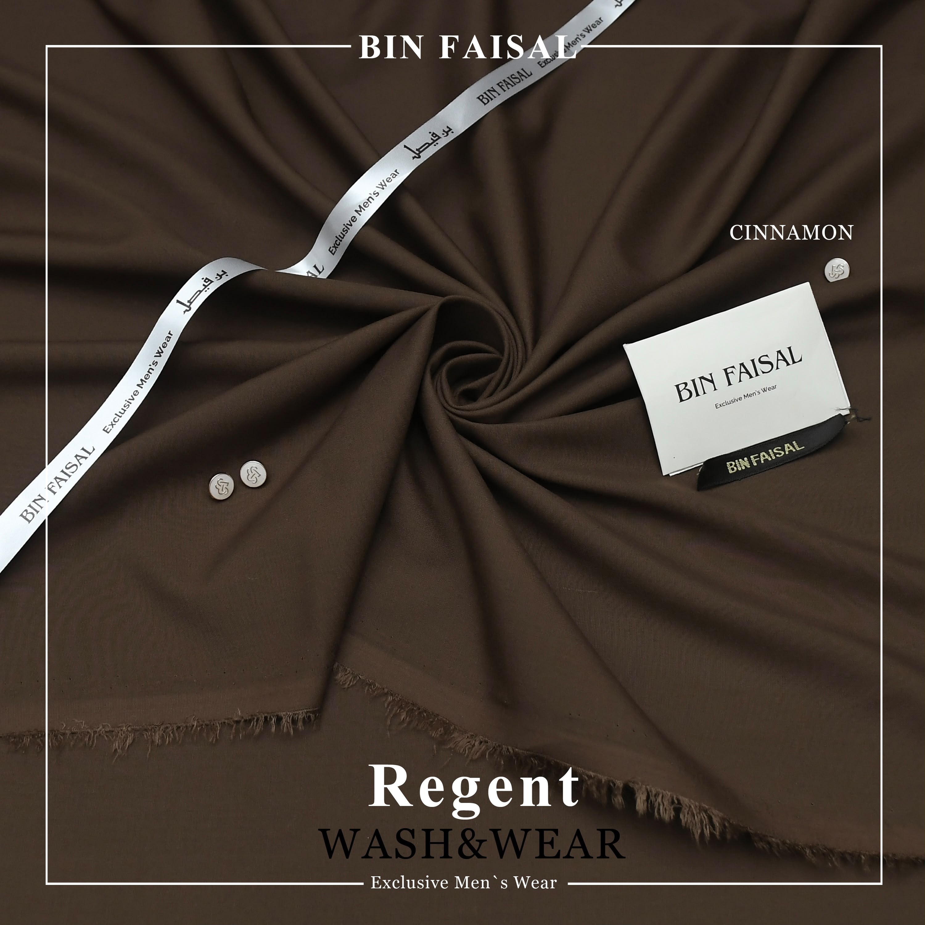 Bin Faisal  Premium Wash & Wear-TAWNY COLOR