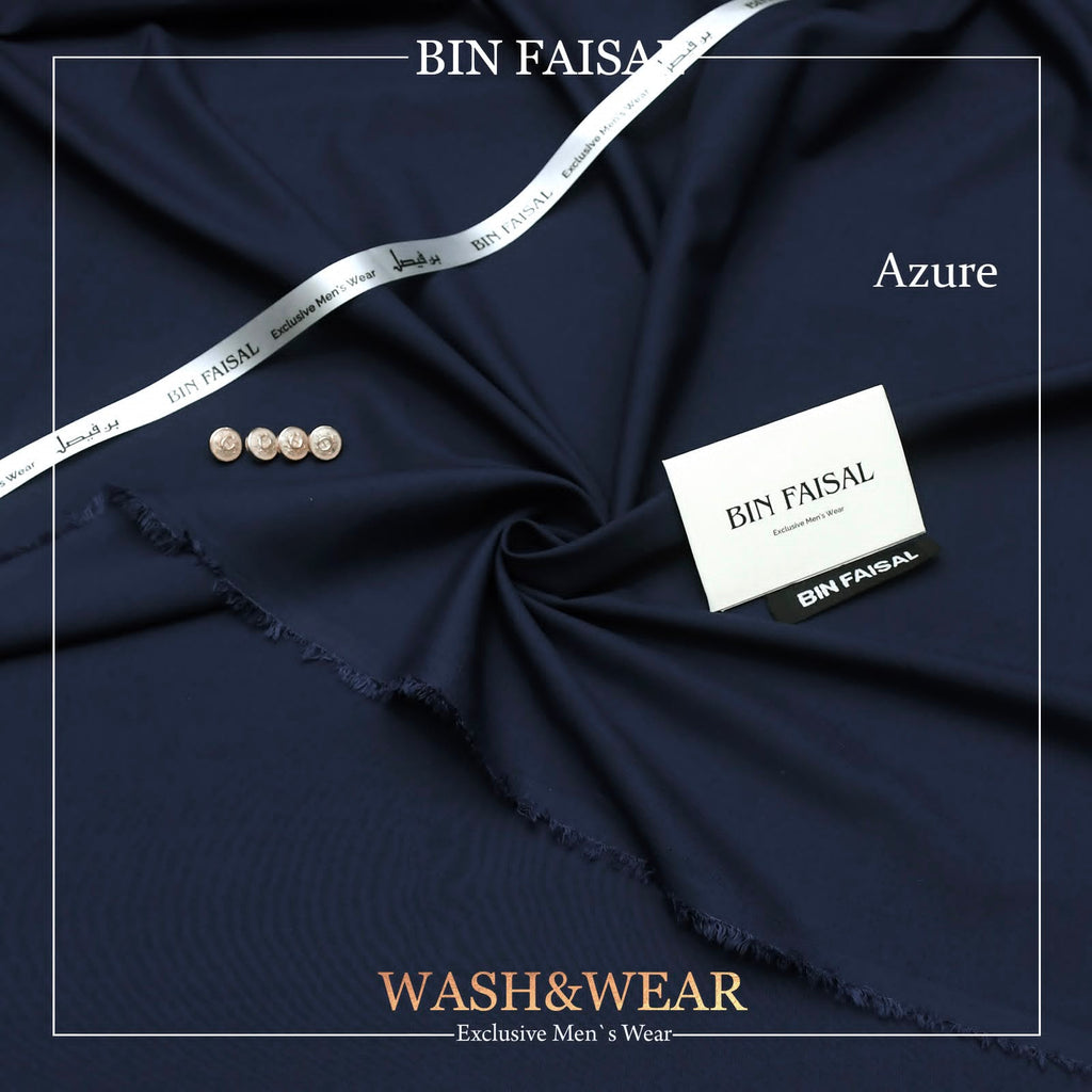 Bin Faisal  Premium Wash & Wear-AZURE BLUE