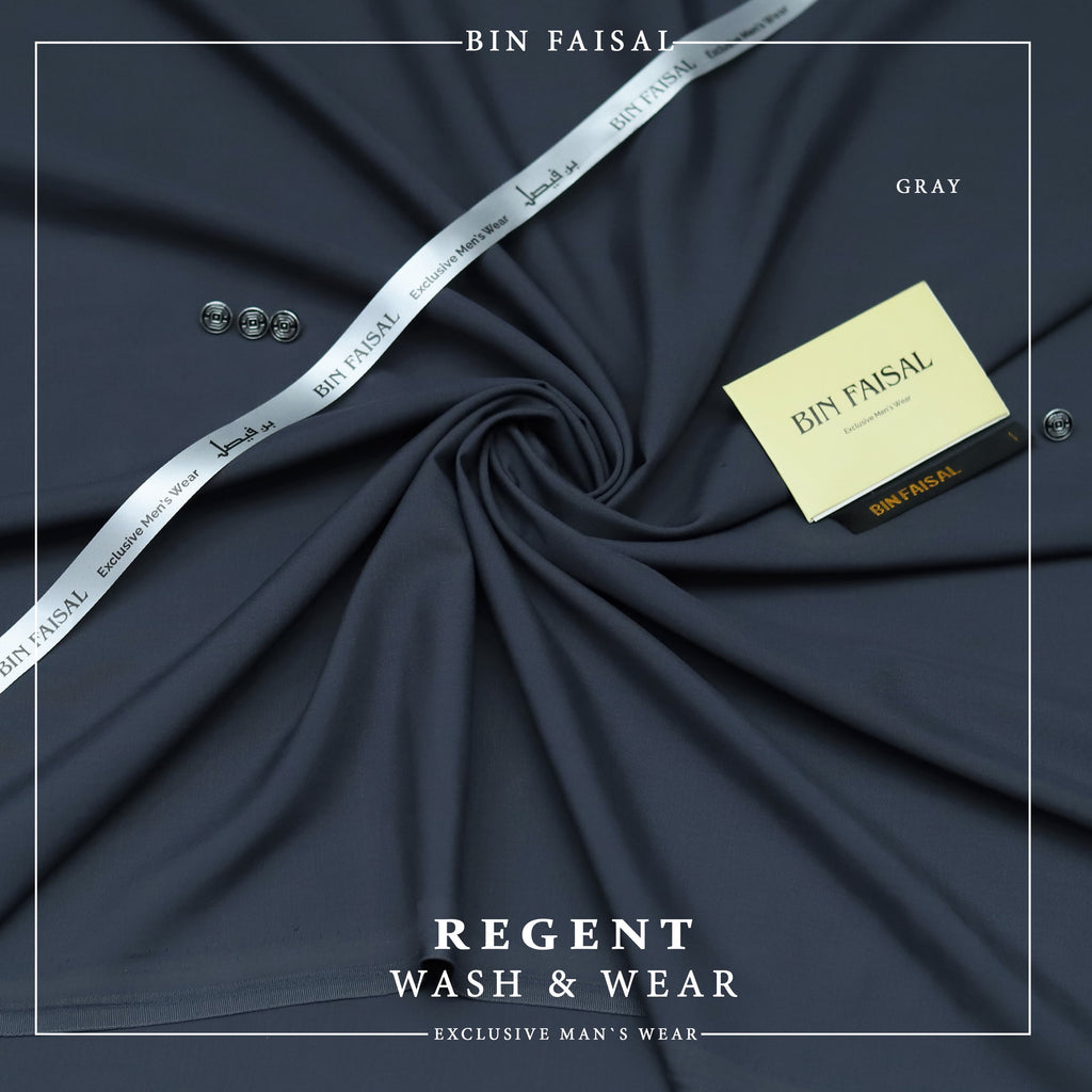 Bin Faisal  Premium Wash & Wear-GRAY COLOR
